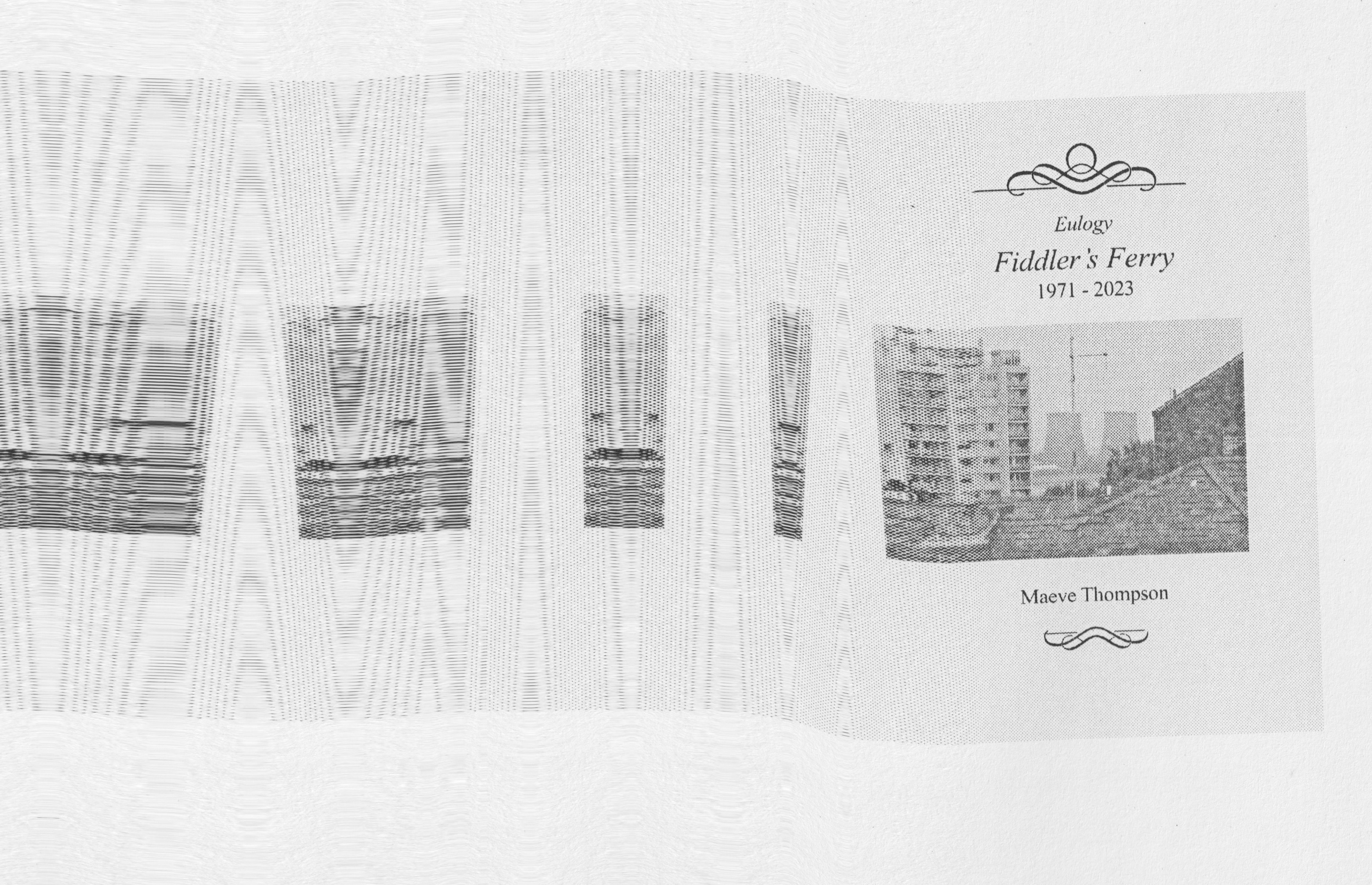 Eulogy, Fiddler’s Ferry.